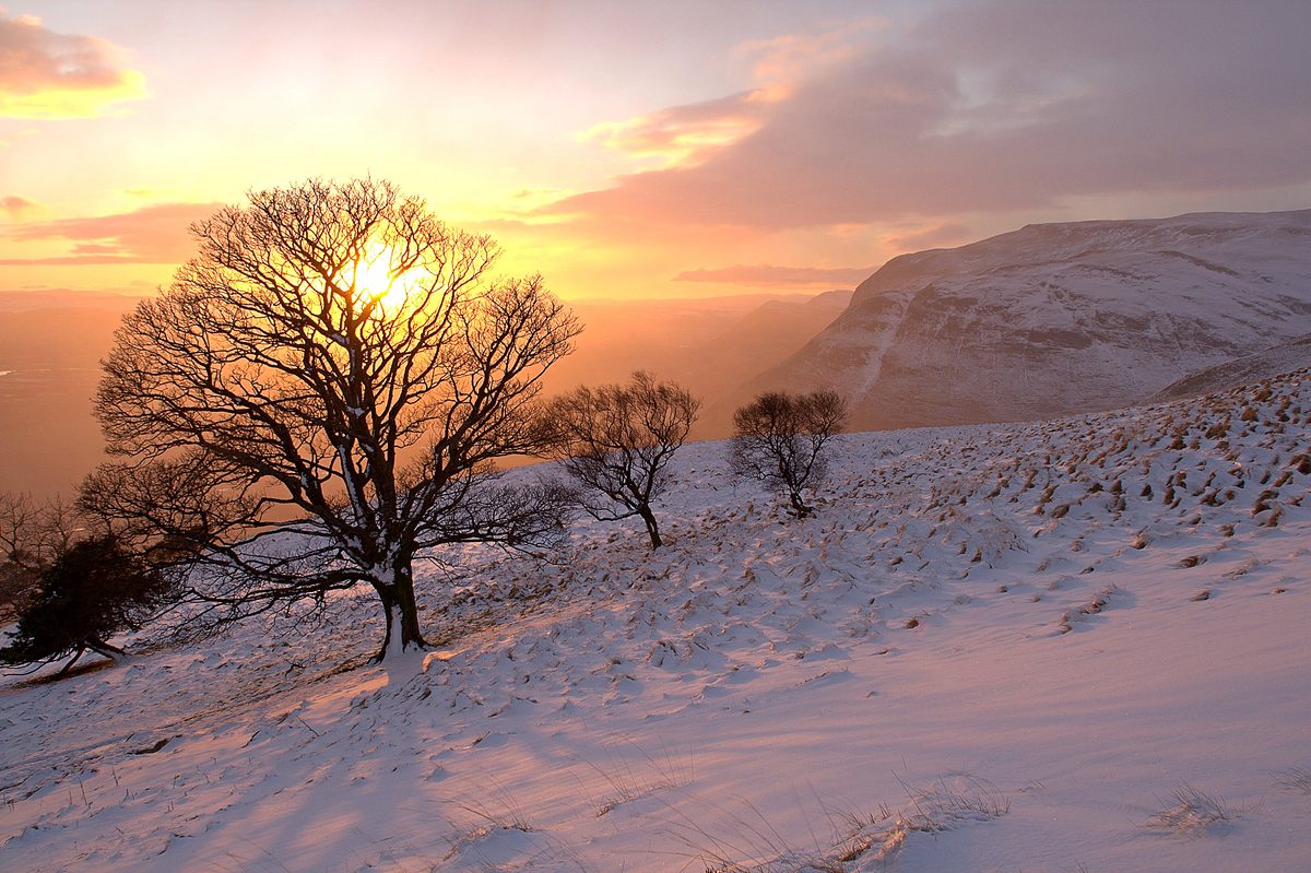 Woodhill sunset, wide view