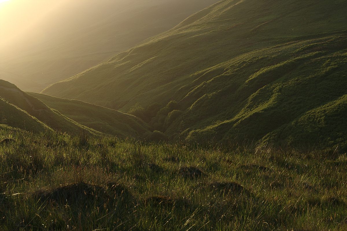 Glen of Sorrow in sunshine
